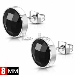 Talitha Обеци с черен цирконий - talitha-jewelry - 22,00 лв