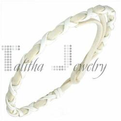 Talitha Бяла Кожена Гривна - talitha-jewelry - 9,51 лв