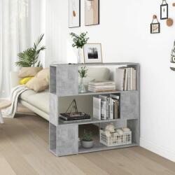 vidaXL Bibliotecă/Separator cameră, gri beton, 100x24x94 cm (809183) Biblioteca