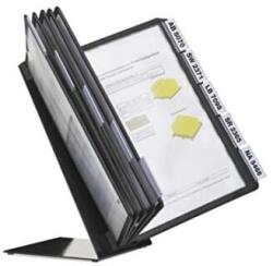 Durable Bemutatótábla tartó, 10 panelhez Vario asztali, A4, fekete (557001) - tintasziget