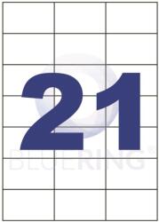 BLUERING Etikett címke, 70x42, 3mm, 100 lap, 21 címke/lap Bluering® (BRET124) - tintasziget