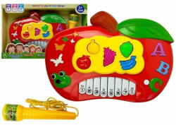  Lean-toys Interaktív alma zongora + mikrofon