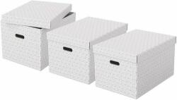 Esselte Home tárolódoboz L méretű fehér (3db) (E628286)