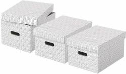 Esselte Home tárolódoboz M méretű fehér (3db) (E628282)