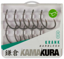 Korda Kamakura Krank Barbless szakáll nélküli élezett pontyozó horog 6 (KAM11)