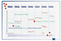  Accents függőleges heti tervező, 60x90 cm Kifutó termék! Amíg a készlet tart! (LM7-490000)