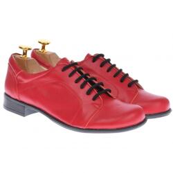 Rovi Design Oferta marimea 39 - Pantofi dama, model casual din piele naturala, rosii - LP53RED