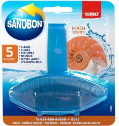 Sano Odorizant solid Sano pentru vasul toaletei, Bon Blue Peach, 55g