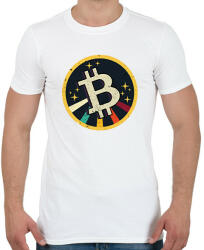printfashion BITCOIN 4 EVER 59 - Férfi póló - Fehér (6120701)
