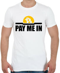 printfashion Pay-me-in - Férfi póló - Fehér (6062860)