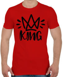 printfashion King páros 1 - Férfi póló - Piros (6084829)