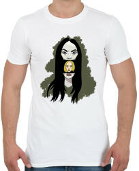 printfashion Two Face - Férfi póló - Fehér (6074854)