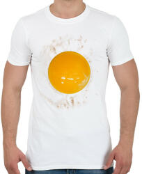 printfashion Tojás - Férfi póló - Fehér (6101932)