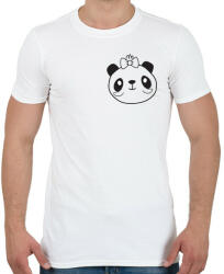 printfashion Panda páros 2 - Férfi póló - Fehér (6077896)