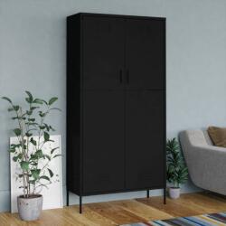 vidaXL Șifonier, negru, 90x50x180 cm oțel (336250) Garderoba