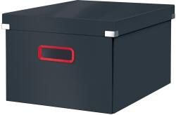 Leitz Cutie depozitare Cosy Click & Store, carton laminat, pliabila, cu capac si maner, 28 cm Leitz gri antracit E53480089