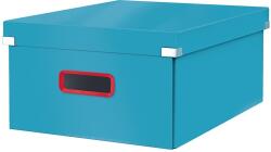 Leitz Cutie depozitare Cosy Click & Store, carton laminat, pliabila, cu capac si maner, 36 cm Leitz albastru celest E53490061