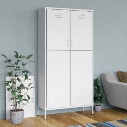 vidaXL Șifonier, alb, 90x50x180 cm oțel (336251) Garderoba