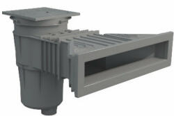 IML Szuper szkimmer 17, 5 l sárgaréz dugókkal, sötétszürke (RAL7016), fóliás medencékhez