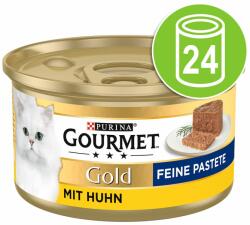 Gourmet 24x85g Gourmet Gold Paté nedves macskatáp Hús mix (nyúl, borjú, marha, bárány)