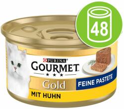 Gourmet 48x85g Gourmet Gold Paté nedves macskatáp- Hús mix (nyúl, borjú, marha, bárány)