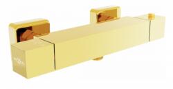 Mexen Cube termosztatikus csaptelep zuhanyhoz arany, beépíthető (5907709118829)