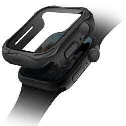 Uniq Torres Apple Watch 40mm kemény tok + üvegfólia - fekete
