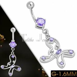 Talitha Елегантна обеца за пъп " Пеперуда" - talitha-jewelry - 21,01 лв