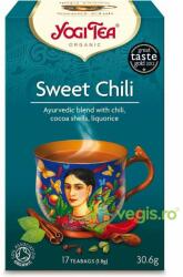 YOGI TEA Ceai Sweet Chili cu Coaja de Cacao, Chili si Lemn Dulce Ecologic/Bio 17dz