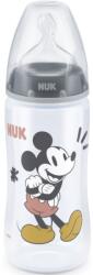 Nuk First Choice Mickey Mouse biberon pentru sugari Grey 300 ml
