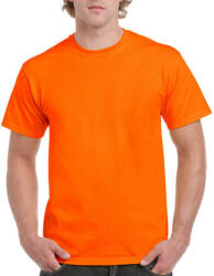 Gildan Csomag akciós póló (minimum 3 db) Uniszex póló Rövid ujjú Gildan Ultra Cotton Adult T-Shirt - 2XL, Safety narancssárga