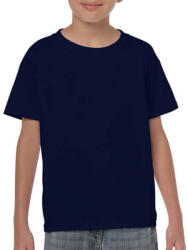 Gildan Gyerek póló Rövid ujjú Gildan Heavy Cotton Youth T-Shirt - S (164), Sötétkék (navy)
