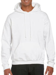 Gildan Uniszex Pulóver Kapucnis Hosszú ujjú Gildan DryBlend Adult Hooded Sweat - L, Fehér