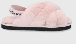 Calvin Klein Jeans Papuci de casa culoarea roz PPYY-KLD003_03X