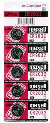 Maxell CR2032x5 csomag (tépheto bliszter) 3V-os lítium gombelem (MAX131258) (18586300)
