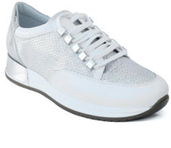 Kati női fűzős sneaker félcipő 7029-B299-i738 fehér ezüst mix 06509