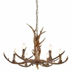 Candelabru deosebit stil rustic Stag 6L 6416-6BR SRT (6416-6BR SRT)
