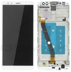 Lcd + Touch Pad Komplett Huawei Mate 10 Lite Rne-L01, Rne-L21 Fehér / Arany Tok Nélkül Logó Nélkül
