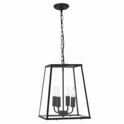  Lustra suspendata stil traditional Voyager neagra 5614BK SRT (5614BK SRT)
