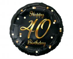 GoDan Balon folie negru / auriu 40
