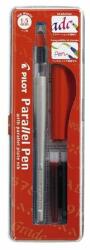 Pilot Töltőtoll, 0, 1-1, 5 mm, piros kupak, PILOT "Parallel Pen (PPP15) - primatinta