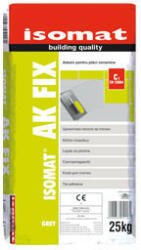 Isomat AK FIX - adeziv pe baza de ciment, pentru placile de gresie, faianta, beton, gri, 25 kg