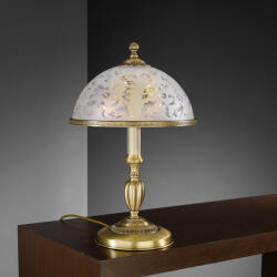 Reccagni Angelo Veioza, Lampa de masa design clasic din alama si sticla 6202 (RA-P. 6202 M)