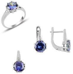 BeSpecial Set argint Solitaire cu zirconii Topaz Mistic (STU0150_182)