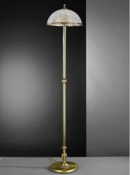 Reccagni Angelo Lampadar, Lampa de podea design clasic din alama si sticla 6202 (RA-PN. 6202/2)
