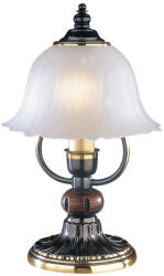 Reccagni Angelo Veioza / Lampa de masa design italian din alama cu lemn 2700 (RA-P. 2700)
