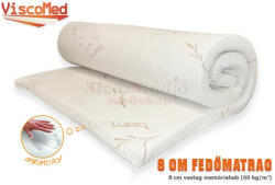 ViscoMed 8 cm strapabíró memory fedőréteg - 60 kg/m3 100x190 Aloe Vera huzattal - alvasstudio