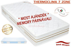 Best Dream Thermo Clima 7 Zone matrac 110x210 cm - ajándék memory párnával - alvasstudio