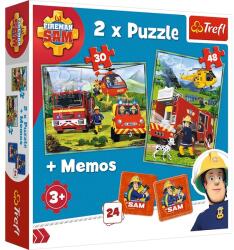 Trefl Sam, a tűzoltó 3in1 puzzle és memória játék (90791)