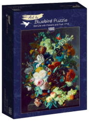 Bluebird Puzzle Jan Van Huysum - Still Life with Flowers and Fruit, 1715 1000 db-os (60072)